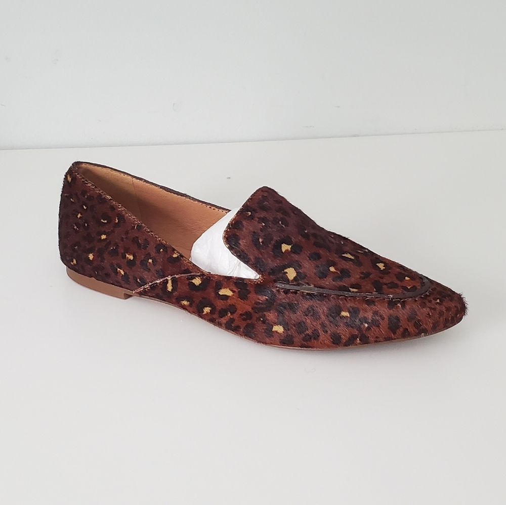 Madewell The Frances Skimmer In Painted Leopard Calf Hair Loafers - Picture 3 of 8